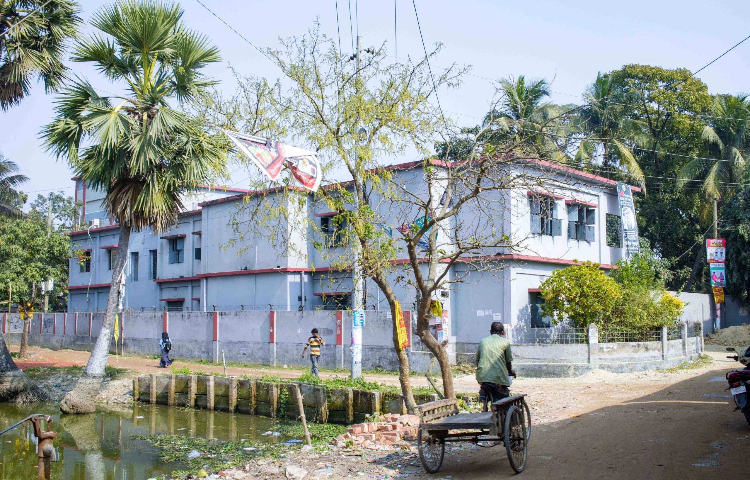 Rear view of Jahangirpur Girls High School in Mohadevpur.