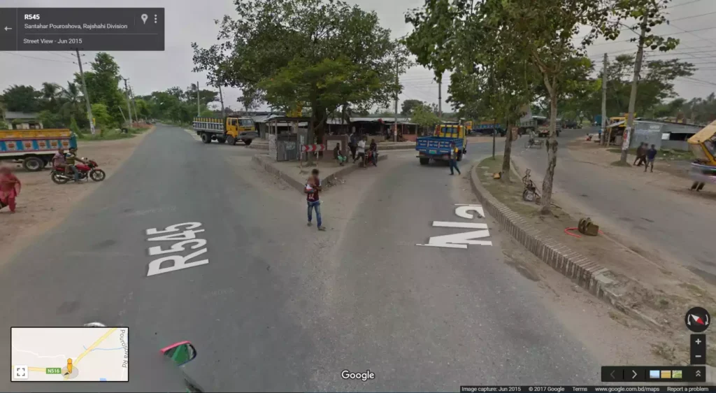 Beginning point of Naogaon Town Bypass Road - East Side
