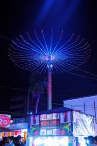 A beautiful illumination image in the center of the Naogaon fair
