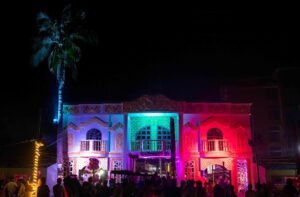 A wide view of Naogaon Small and Cottage Industry Fair gate