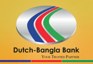 Dutch-Bangla Bank Ltd. Logo on yellow background