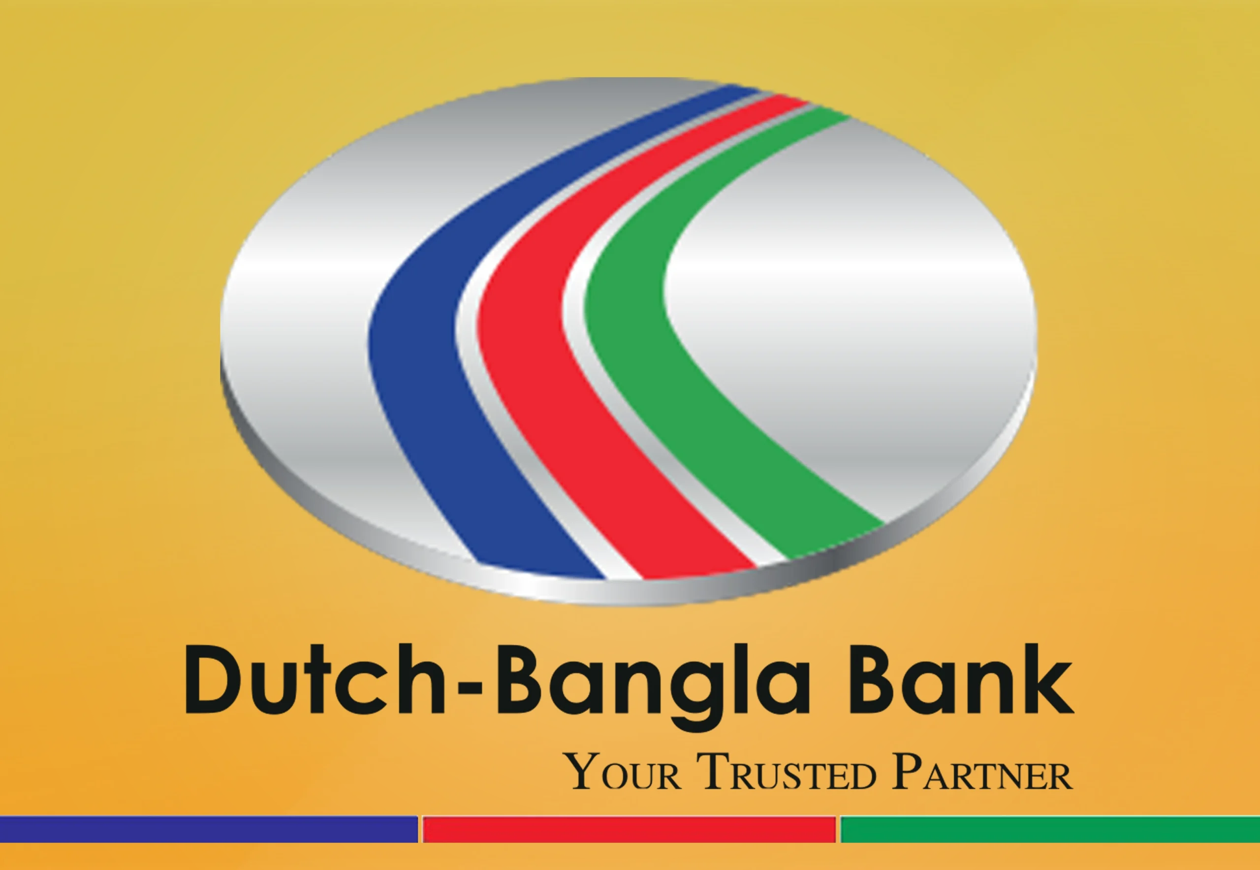  Dutch-Bangla Bank Ltd. Logo on yellow background