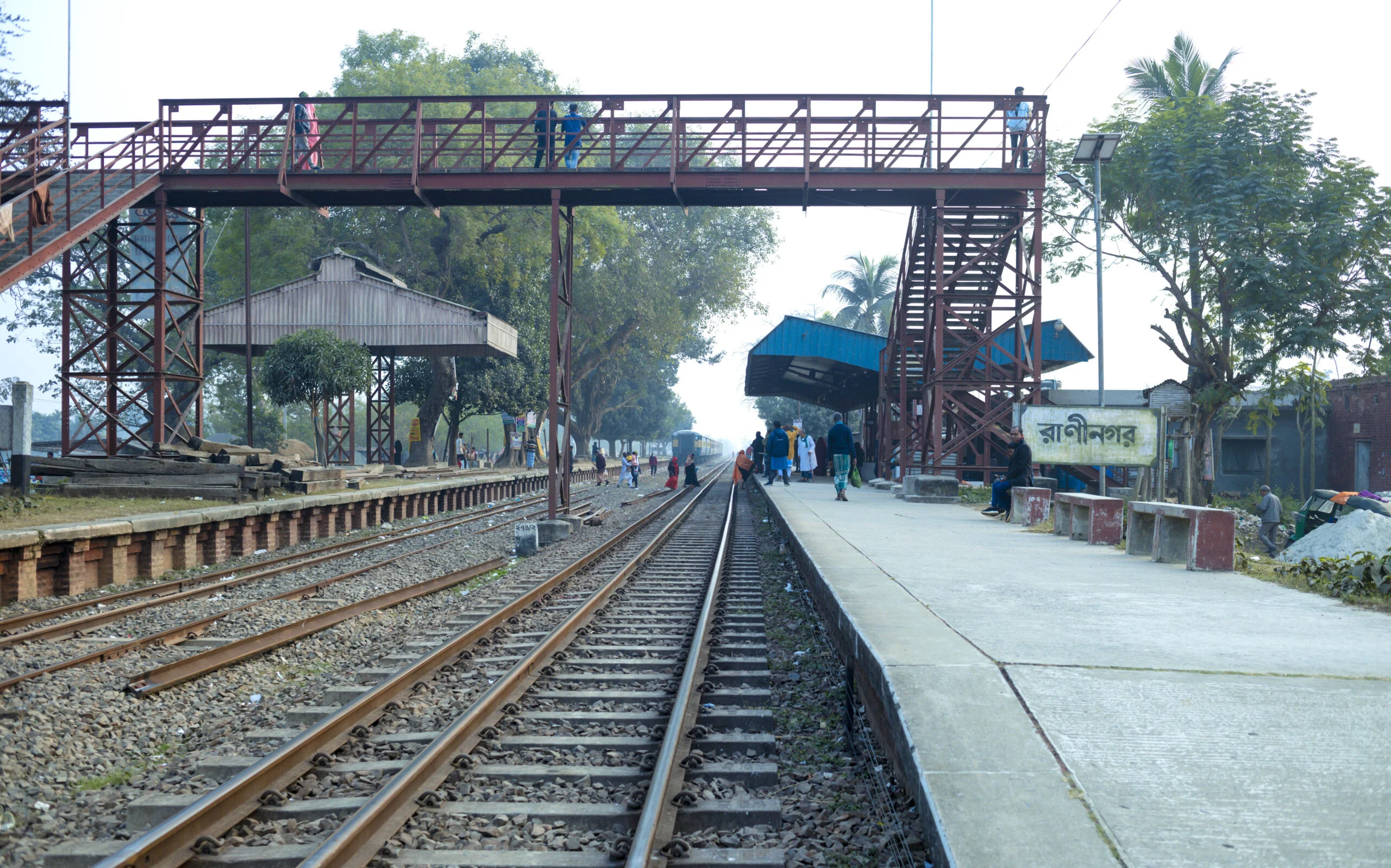 A view of Raninagar Rail Station from north side