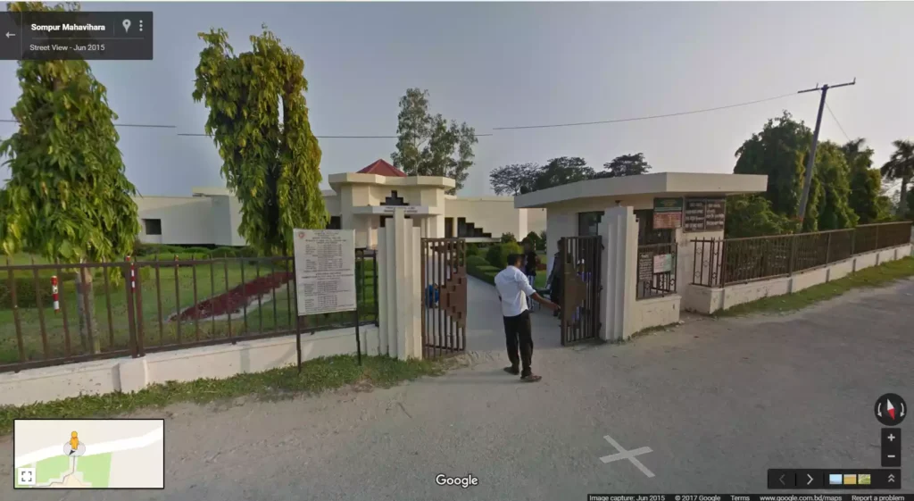 Entrance gate of Somapura Mahavihara in Paharpur village.
