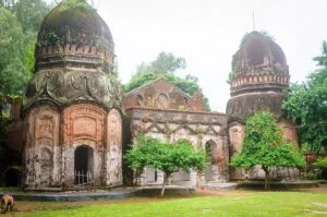 Mandir building inside Bolihar Rajbari in Naogaon Sadar - 2014.