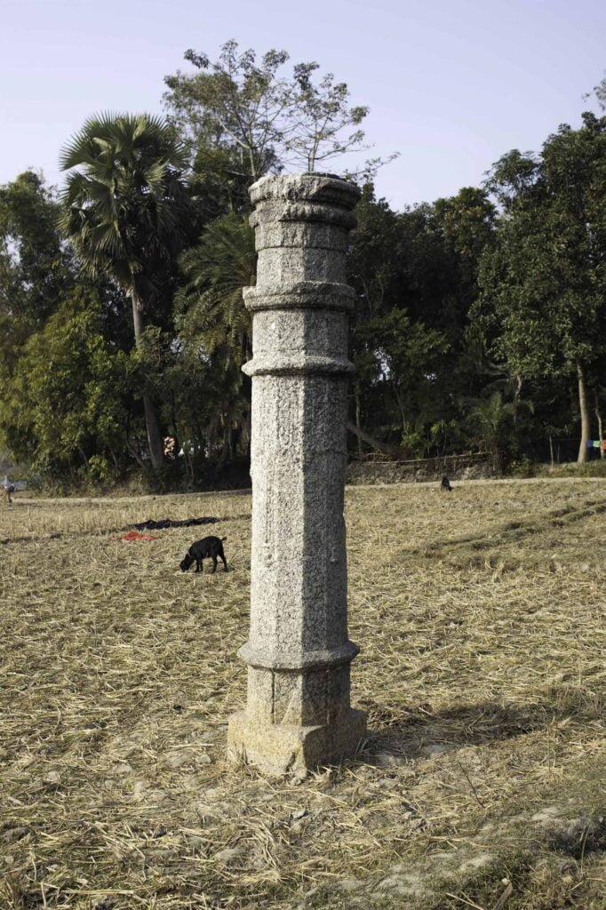 Stone pillar near Kusumba Mosque, Naogaon
