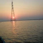 নওগাঁর দিঘলী (তাল তলী) বিলের সূর্যাস্তের দৃশ্য।