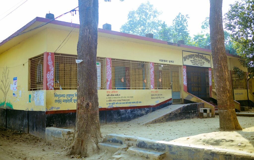 Nazrul Building of Chalkrampur Govt. Primary School in Naogaon Sadar, captured in 2023.