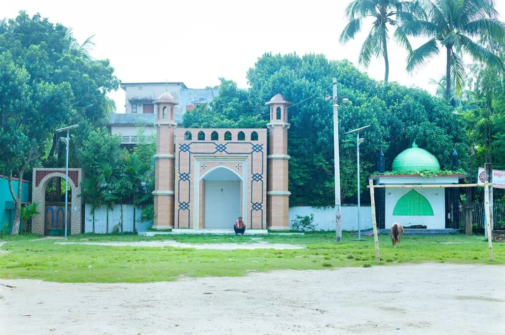 Naujoan Central Eidgah located at town's Muktir Mor.