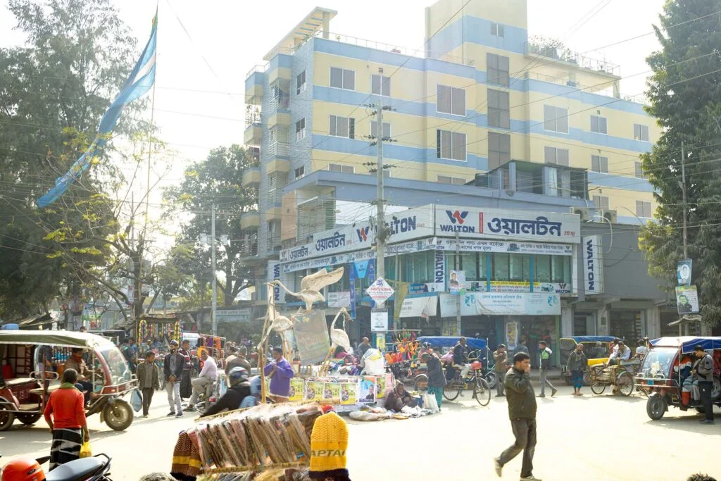 Bok Chottor (Heron Square) located on Mohadevpur-Porsha road in Mohadevpur Town.