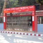 Abdul Jalil memorial parent's resting place at Krishnadhan (KD) Govt. School. This institute is the most reputed one among other other schools in Naogaon district. It was photographed in 2023 AD.