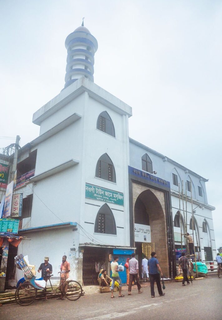 2014 AD photograph of Naogaon Town Jame Mosque located on Bridge Mor.