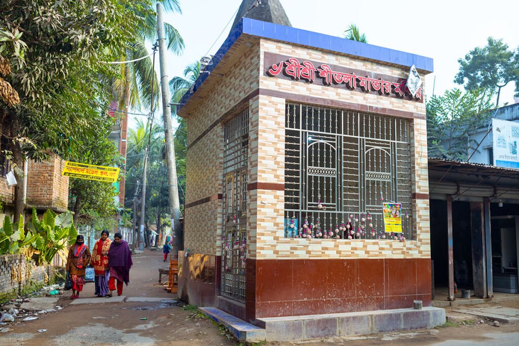 Shree Shree Shitala Matar Temple (শীতলা মাতার মন্দির) in Kalitala area of Naogaon district town, 2024.