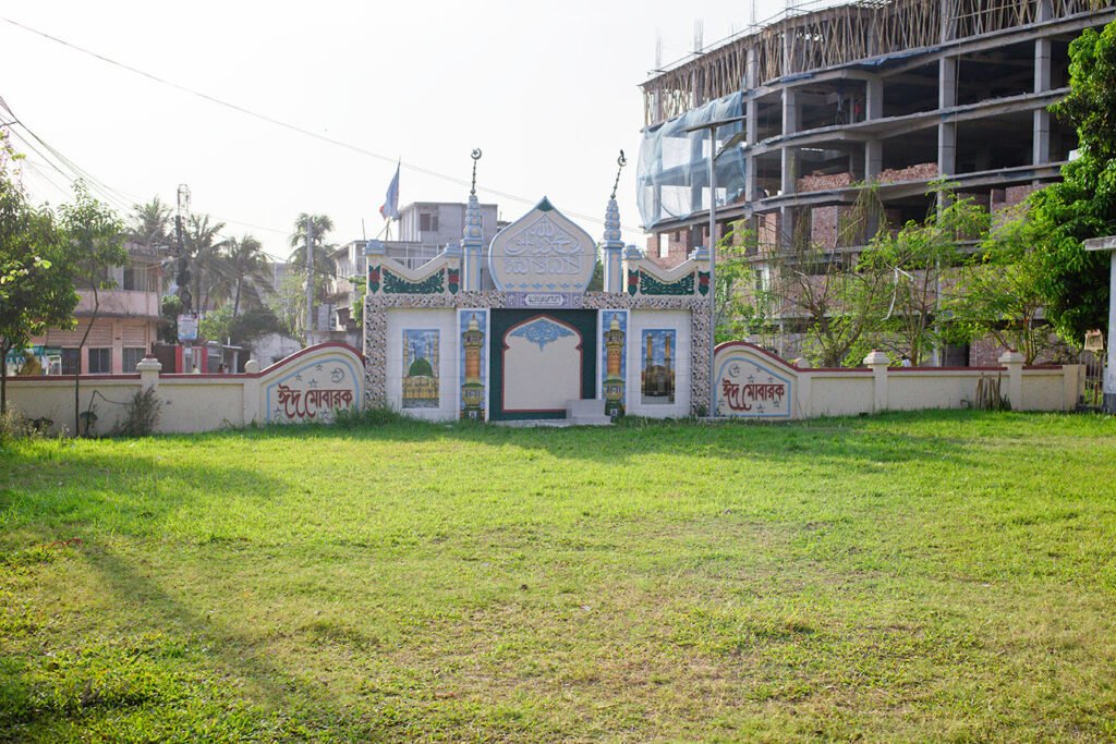 Evening view of Ukil Para Eidgah field in Naogaon town - 2023.