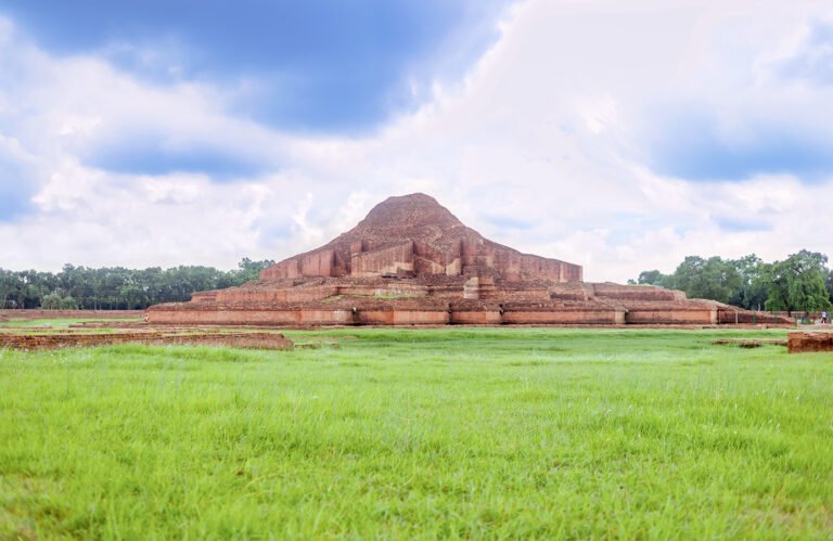 Somapura Mahavihara, ancient 8th-century Buddhist monastery and UNESCO World Heritage Site in Paharpur, Naogaon – June 2024.