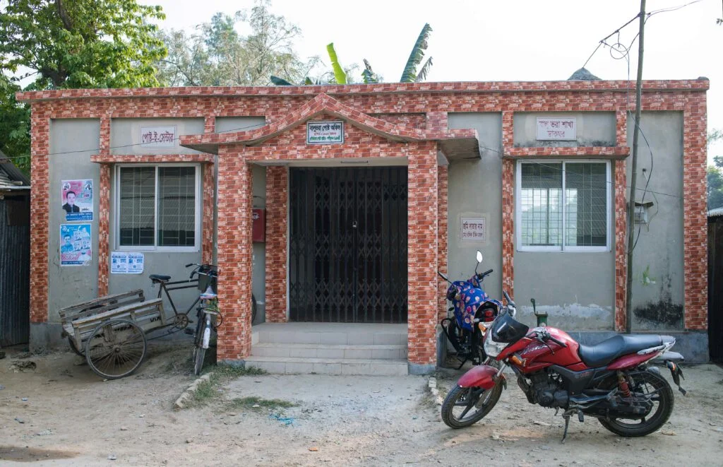A newly built rural post office in Naogaon